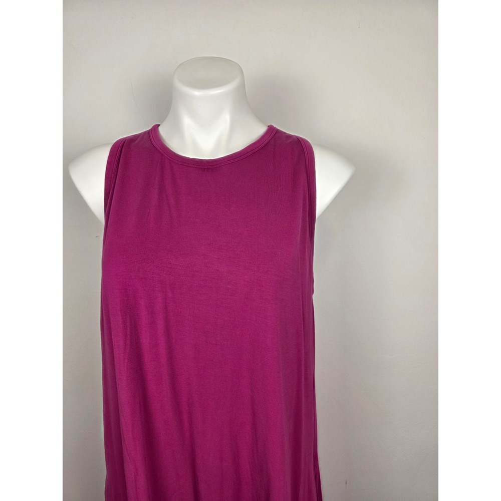 Shebird Womens Purple Sleeveless Tank Dress Casual Built In Bra Women's 8 - Picture 3 of 6